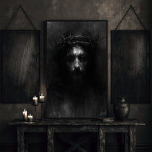 Jesus Christ with Crown of Thorns Art, Digital Christ Painting, Religious Christian Art, Catholic