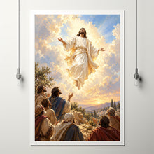 Jesus Christ Resurrected Painting Easter Wall Art, He is risen, empty tomb painting for h-EBOLD0