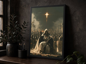 King Baldwin IV Poster, Crusader Wall Art - Medieval Christian Quote Print - Knight Templar A-VT17AZ