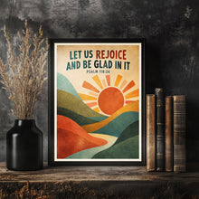 Let Us Rejoice and Be Glad in It - Psalm 118 24 - Christian Folk Art