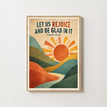 Let Us Rejoice and Be Glad in It - Psalm 118 24 - Christian Folk Art