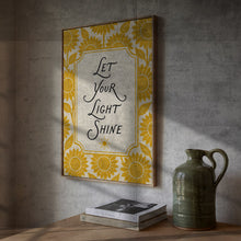 Let Your Light Shine Print Bible Verse Wall Art Christian Sunflower Decor Scripture Pri-A6CYJ8