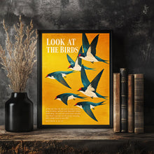 Look at the Birds - Matthew 6 26-27 - Swallow Christian Wall Art