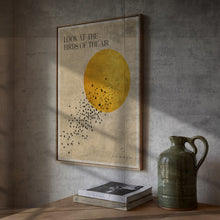 Look at the Birds of the Air - Matthew 6 26 - Golden Sun Bible Art