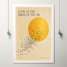 Look at the Birds of the Air - Matthew 6 26 - Golden Sun Bible Art
