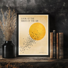 Look at the Birds of the Air - Matthew 6 26 - Golden Sun Bible Art