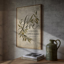 Love Is Patient Love Is Kind - 1 Corinthians 13 4 - Calligraphy Bible Art