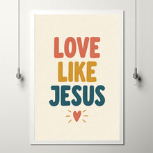 Love Like Jesus Print Minimalist Christian Wall Art (Digital Download)