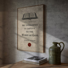Martin Luther Quote Print Reformed Theology Christian Gift