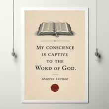 Martin Luther Quote Print Reformed Theology Christian Gift