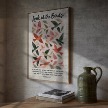 Matthew 6 Christian Art Print Birds Bible Verse