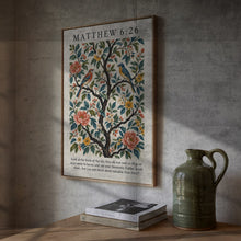 Matthew 6 Vintage Christian Art Print, Birds of the Air