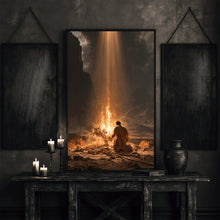 Moses Burning Bush The Encounter, Exodus 3 6 Moses Hid His Face Divine Fire, Dark Gothic Bibl-1KT1A2