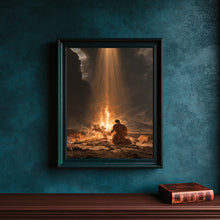 Moses Burning Bush The Encounter, Exodus 3 6 Moses Hid His Face Divine Fire, Dark Gothic Bibl-1KT1A2