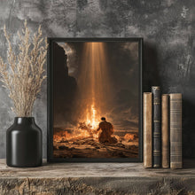 Moses Burning Bush The Encounter, Exodus 3 6 Moses Hid His Face Divine Fire, Dark Gothic Bibl-1KT1A2