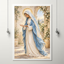 Mother Mary Painting Digital Download, Christian Home Decor, Religious Wall Art, Graceful-60H9GV