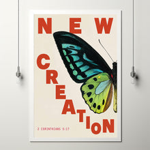 New Creation - 2 Corinthians 5 17 - Butterfly Christian Wall Art