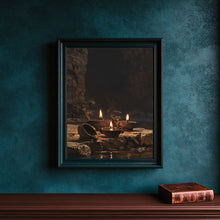 Parable of the Ten Virgins Print, Wise and Foolish Virgins Wall Art, Oil Lamp Bible Art, Matt-LPYJ0V