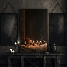 Parable of the Ten Virgins Wall Art – Matthew 25 Oil Lamp Print