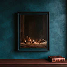 Parable of the Ten Virgins Wall Art – Matthew 25 Oil Lamp Print