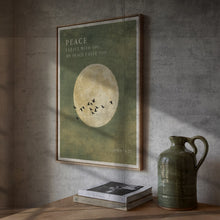 Peace I Leave With You - John 14 27 - Moon and Birds Christian Poster