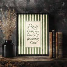 Praise God From Whom All Blessings Flow Printed & Shipped Poster Doxology Christian Wal-23COHY