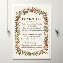 Psalm 100 Minimalist Christian Wall Art