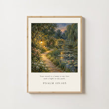 Psalm 119105 Wall Art, Your Word is a Lamp to My Feet Printable Art, Vintage Scripture Pr-MZ7HZM