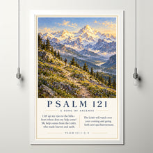 Psalm 121 Wall Art, ESV, Vintage Monet Print, Mountain Wall Art, Bible Verse Poster, Scri-3IMAFA