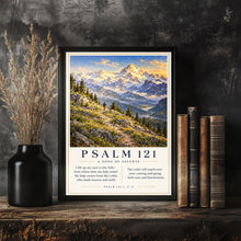 Psalm 121 Wall Art, ESV, Vintage Monet Print, Mountain Wall Art, Bible Verse Poster, Scri-3IMAFA