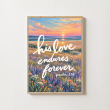 Psalm 136 Flower Market Print Christian Bible Verse Wall Art (Digital Download)