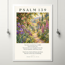 Psalm 139 Printable Wall Art, Vintage Monet Print, Bible Verse Wall Art For Christians, S-OK5OZB