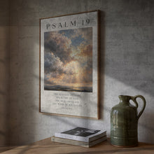 Psalm 19 Printable Wall Art, NIV, Cloud Painting Vintage Art Print, Bible Verse Poster Fo-872U4C