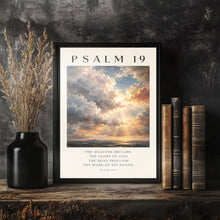 Psalm 19 Printable Wall Art, NIV, Cloud Painting Vintage Art Print, Bible Verse Poster Fo-872U4C