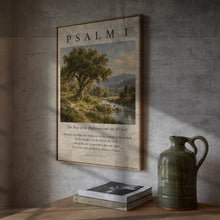 Psalm 1 Vintage Print Christian Wall Art