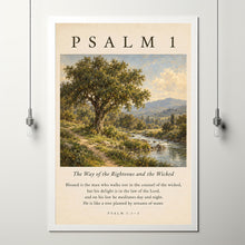 Psalm 1 Vintage Print Christian Wall Art