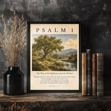 Psalm 1 Vintage Print Christian Wall Art