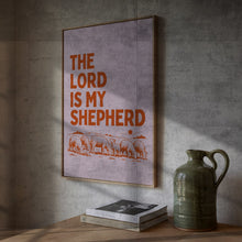 Psalm 23 Pink Vintage Christian Poster Bible Verse Wall Art (Digital Download)