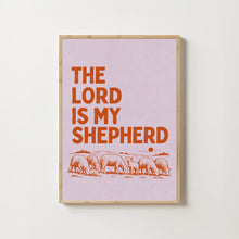 Psalm 23 Pink Vintage Christian Poster Bible Verse Wall Art (Digital Download)