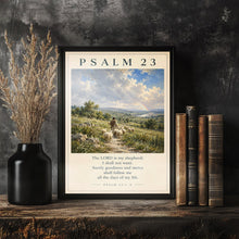 Psalm 23 Scripture Wall Art, The Lord Is My Shepherd Christian Wall Art, Vintage Bible Ve-X100V2