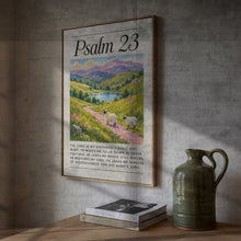 Psalm 23 Sheep Watercolor Painting Christian Wall Art (Digital Download)