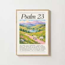 Psalm 23 Sheep Watercolor Painting Christian Wall Art (Digital Download)