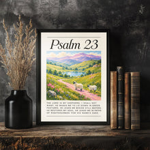 Psalm 23 Sheep Watercolor Painting Christian Wall Art (Digital Download)