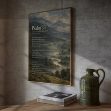 Psalm 23 Vintage Landscape Print Christian Bible Verse (Digital Download)