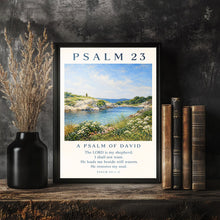 Psalm 23 Wall Art, ESV, Vintage Art Print, Bible Verse wo verse number, Christian Home De-UUEY6M