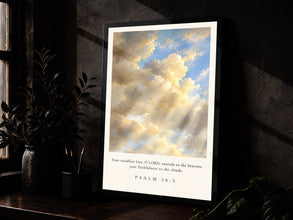 Psalm 365, Bible Verse Wall Art, Psalm Bible Verse Printable, Christian Wall Decor, Vinta-SKRRQR