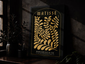 Sage Green Matisse Print – Botanical Wall Art Poster Abstract Leaf Cut-Out Style Minima-MKQ06H