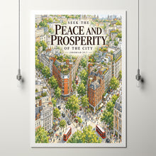 Seek the Peace and Prosperity of the City - Jeremiah 29 7 - Christian City Art