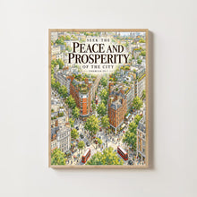 Seek the Peace and Prosperity of the City - Jeremiah 29 7 - Christian City Art