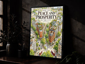 Seek the Peace and Prosperity of the City - Jeremiah 29 7 - Christian City Art